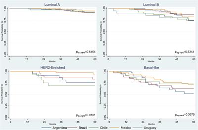 Socioeconomic, Clinical, and Molecular Features of Breast Cancer Influence Overall Survival of Latin American Women